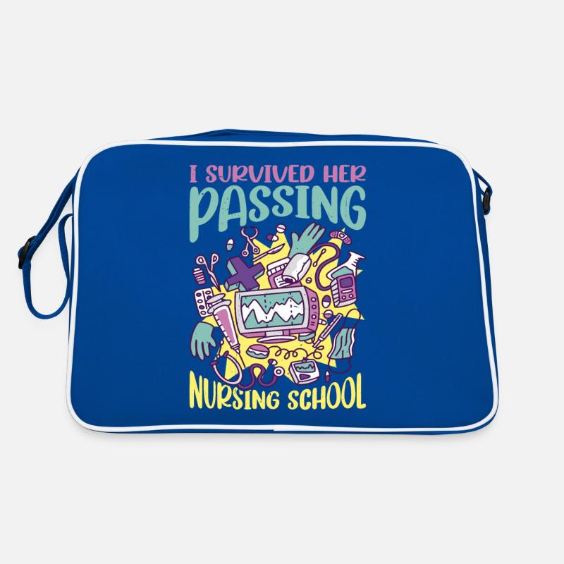 I Survived Her Passing Nursing School 26 Retro Tasche