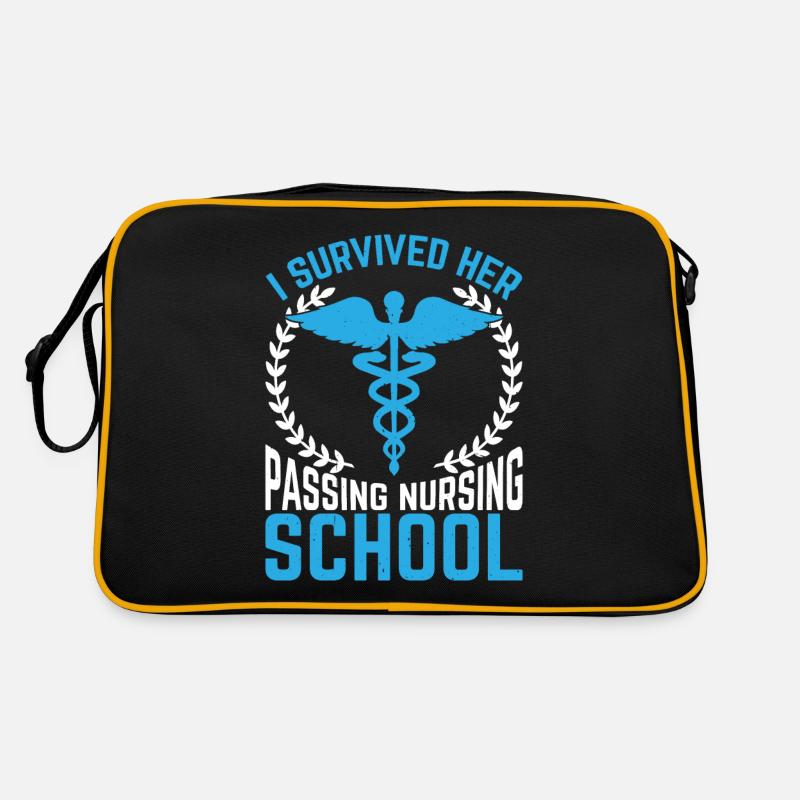 I Survived Her Passing Nursing School 27 Retro Tasche