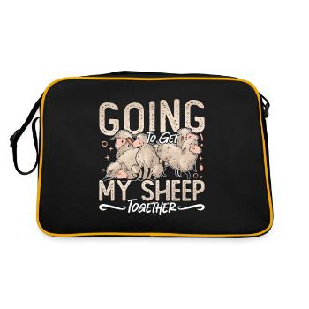 L’élevage de moutons et de chèvres va chercher mon bétail - Sac Retro - noir/or - Dos