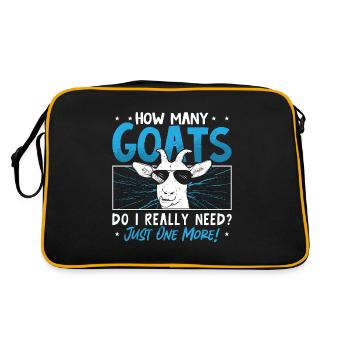 Élevage de moutons et de chèvres Combien de chèvres élèvent - Sac Retro - noir/or - Dos