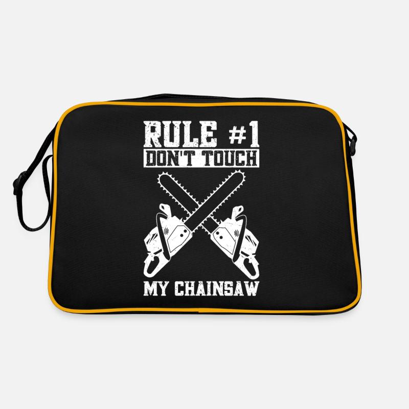 Lumberjack Lumberjack Equipment Arborist Chains - Retro Bag - black/gold