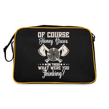 Lumberjack Hanger Arborist Lumberjack Wood Chop - Retro Bag - black/gold - Back