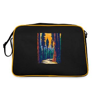 Nature Calls Lets The Adventure Begins - Retro Bag - black/gold - Back