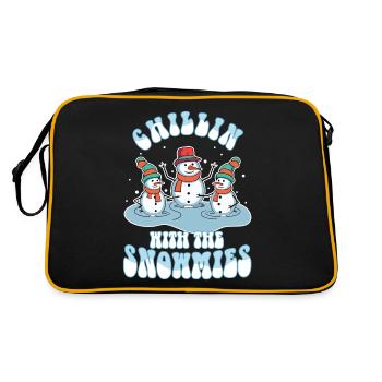 Chillin with my Snowmies - Retro Bag - black/gold - Back