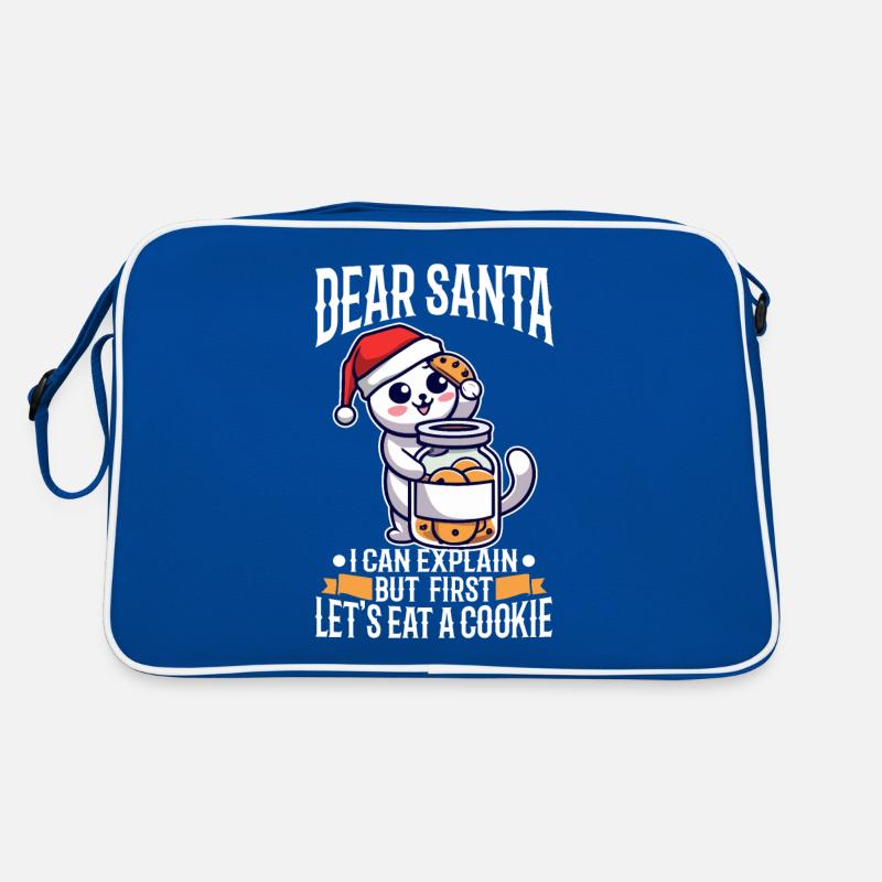 Dear santa i can explain But first lets eat a Retro Tasche