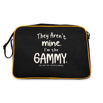 Ils ne sont pas les miens. Je suis le Gammy - Sac Retro - noir/or - Dos