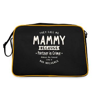 Ils m’appellent maman parce que je suis complice - Sac Retro - noir/or - Dos
