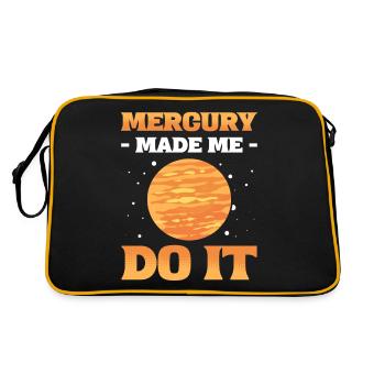 Mercure m’a fait le faire planètes du système solaire - Sac Retro - noir/or - Dos