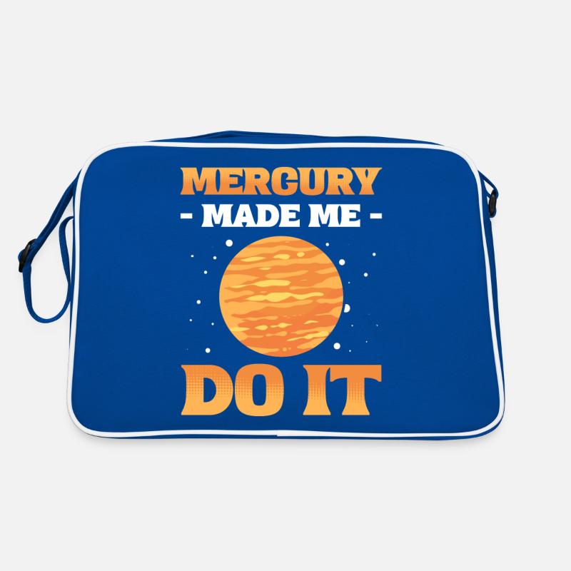 Mercury Made Me Do It Solar System Planets Retro Bag