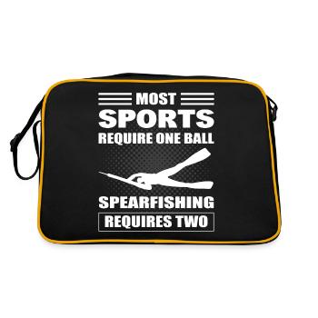 Most Sports Require One Spearfishing Requires Two - Retro Bag - black/gold - Back