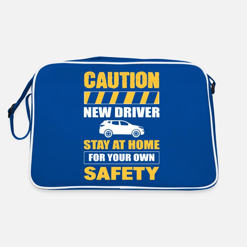 Caution New Driver License First Time Driver Retro Tasche