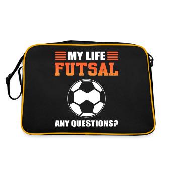 My Life Futsal Any Questions? Futsal Indoor - Retro Bag - black/gold - Back