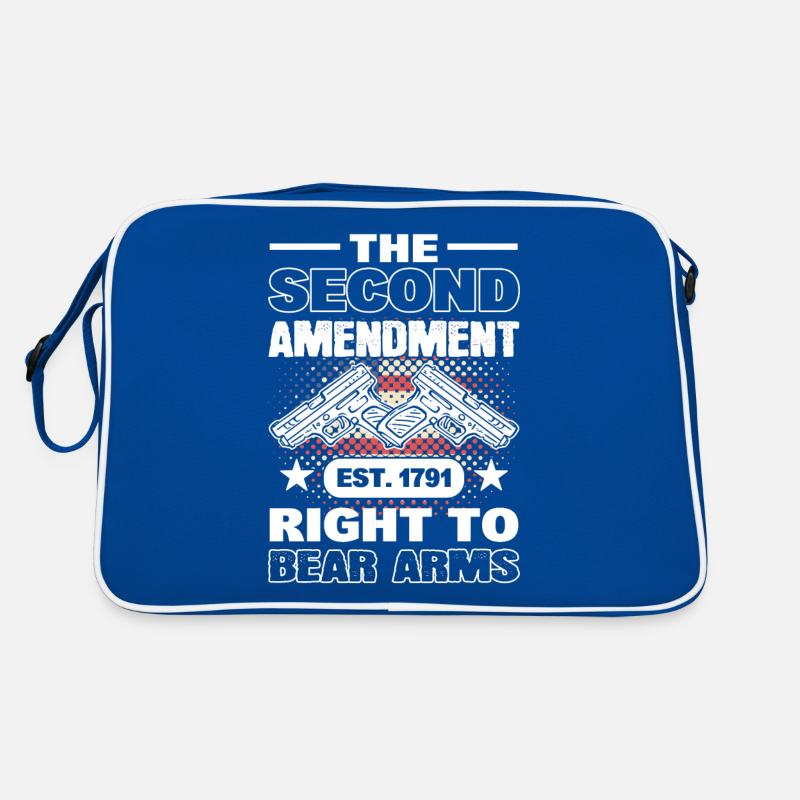 The Second Amendment Est. 1791 Right To Bear Arms Retro Bag