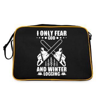 Wood chopping tools Lumberjack equipment Braces - Retro Bag - black/gold - Back