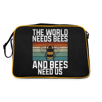Bee Gifts - Retro Bag - black/gold - Back
