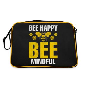 Bee Gifts - Retro Bag - black/gold - Back