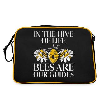 Bee Gifts - Retro Bag - black/gold - Back