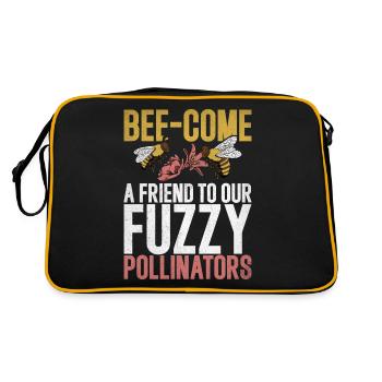 Bee Gifts - Retro Bag - black/gold - Back