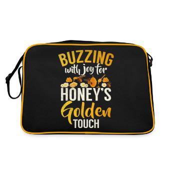 Bee Gifts - Retro Bag - black/gold - Back
