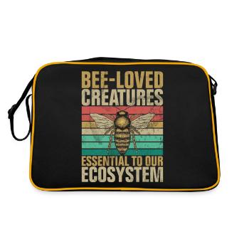 Bee Gifts - Retro Bag - black/gold - Back