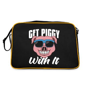 L’élevage de porcs Get Piggy avec lui Fermier d’animaux de ferme - Sac Retro - noir/or - Dos