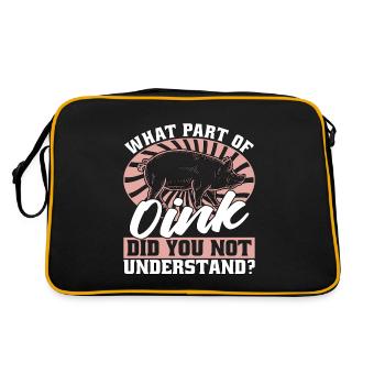 Élevage de porcs Quelle partie d’Oink avez-vous élevé des animaux - Sac Retro - noir/or - Dos