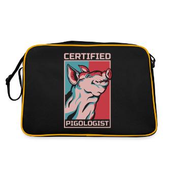 Élevage porcin Porcin certifié Élevage - Sac Retro - noir/or - Dos