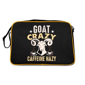Élevage de moutons et de chèvres Élevage de chèvres Crazy Caffeine Farming - Sac Retro - noir/or - Dos