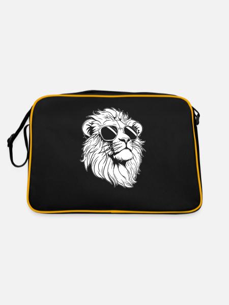 Lion - Sac Retro - noir/or - Dos