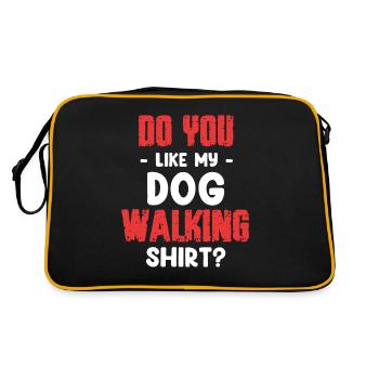 Aimez-vous ma chemise de promenade pour chien ? Chien Chien - Sac Retro - noir/or - Dos