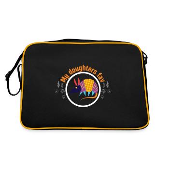 My Daughter's Favorite Shellfish Armored - Retro Bag - black/gold - Back