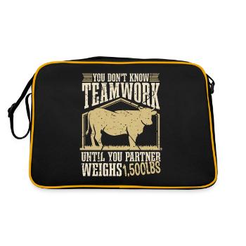 Éleveur que vous ne connaissez pas Travail d’équipe Elevage - Sac Retro - noir/or - Dos