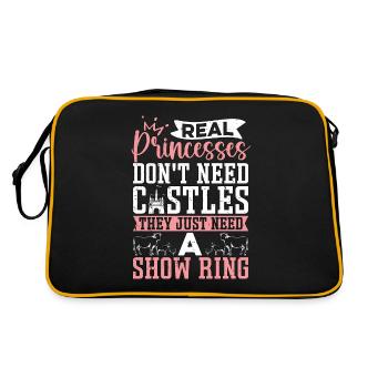 Éleveur de bétail Les vraies princesses ne font pas d’éleveurs - Sac Retro - noir/or - Dos