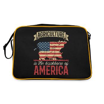 L’agriculture de l’éleveur de bétail est l’agriculture locale - Sac Retro - noir/or - Dos