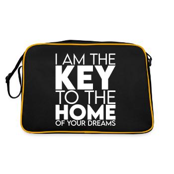 Je suis la clé de la maison de vos rêves - Sac Retro - noir/or - Dos