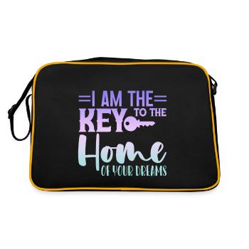 Je suis la clé de la maison de vos rêves 4 - Sac Retro - noir/or - Dos