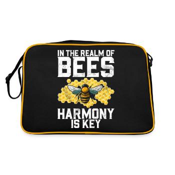 Bee Gifts - Retro Bag - black/gold - Back