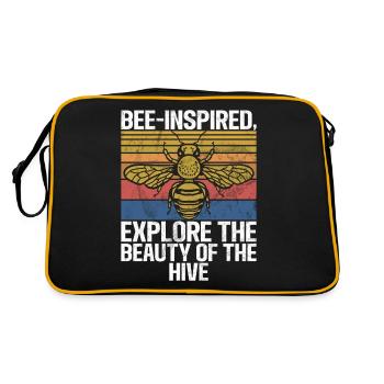 Bee Gifts - Retro Bag - black/gold - Back