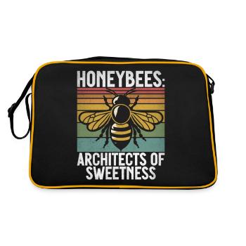 Bee Gifts - Retro Bag - black/gold - Back