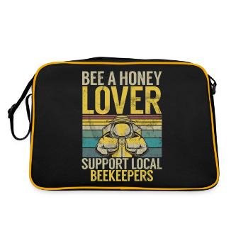 Bee Gifts - Retro Bag - black/gold - Back