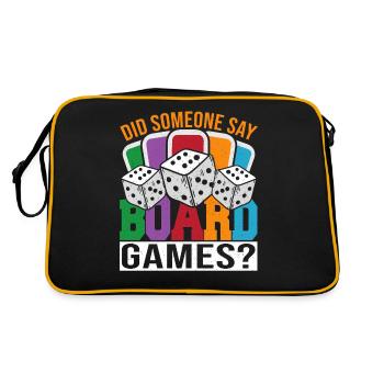 Board Games Game Board Gift - Retro Bag - black/gold - Back