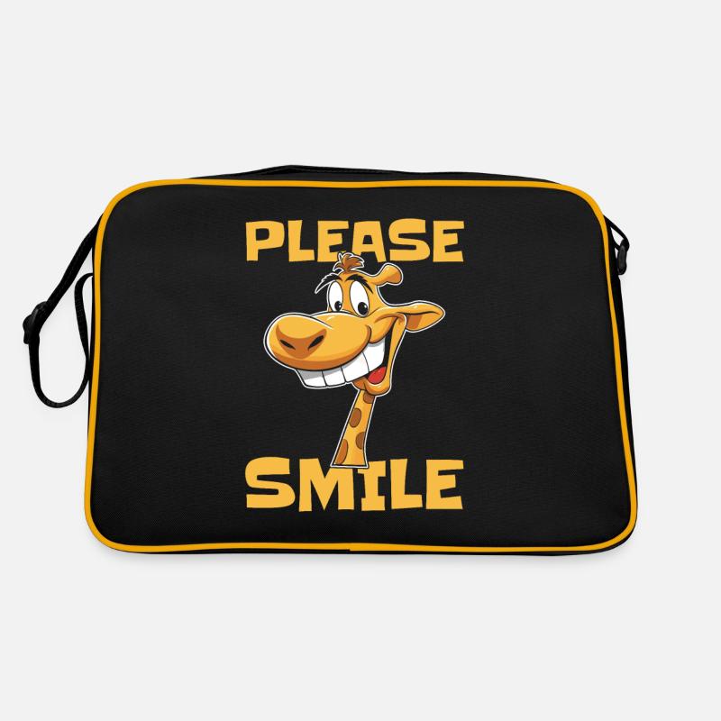 Girafe Drôle Juste Sourire Sac Retro