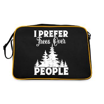 Mountaineering, Forest Walk, Forest Lovers, Baumlieb - Retro Bag - black/gold - Back