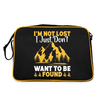 Forest Owner, Nature Lover, Tree Lover, Forest - Retro Bag - black/gold - Back