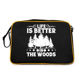 Nature Lovers Forest Walk Mountaineer Baumlie - Retro Bag - black/gold - Back