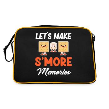 Lassen Sie Uns S'more Memories Glamping - Retro Tasche - Schwarz/Gold - Hinten