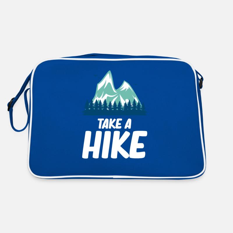 Machen Sie Eine Wanderung Lustiger Wanderer Retro Tasche