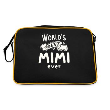 World's Best Mimi Ever Funny Grandma - Retro Bag - black/gold - Back