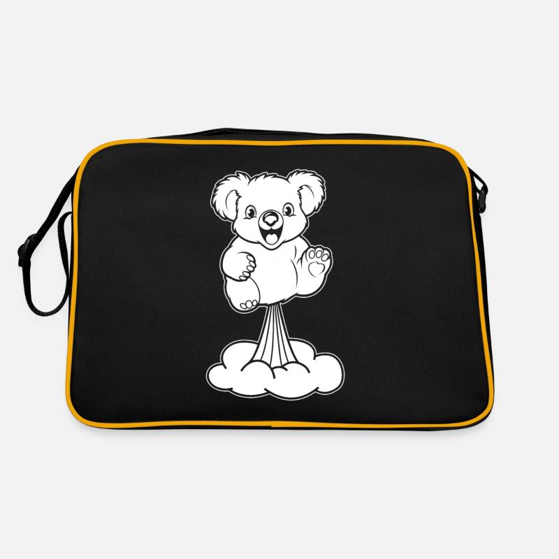 Koalabär Regenbogenfurz Retro Tasche