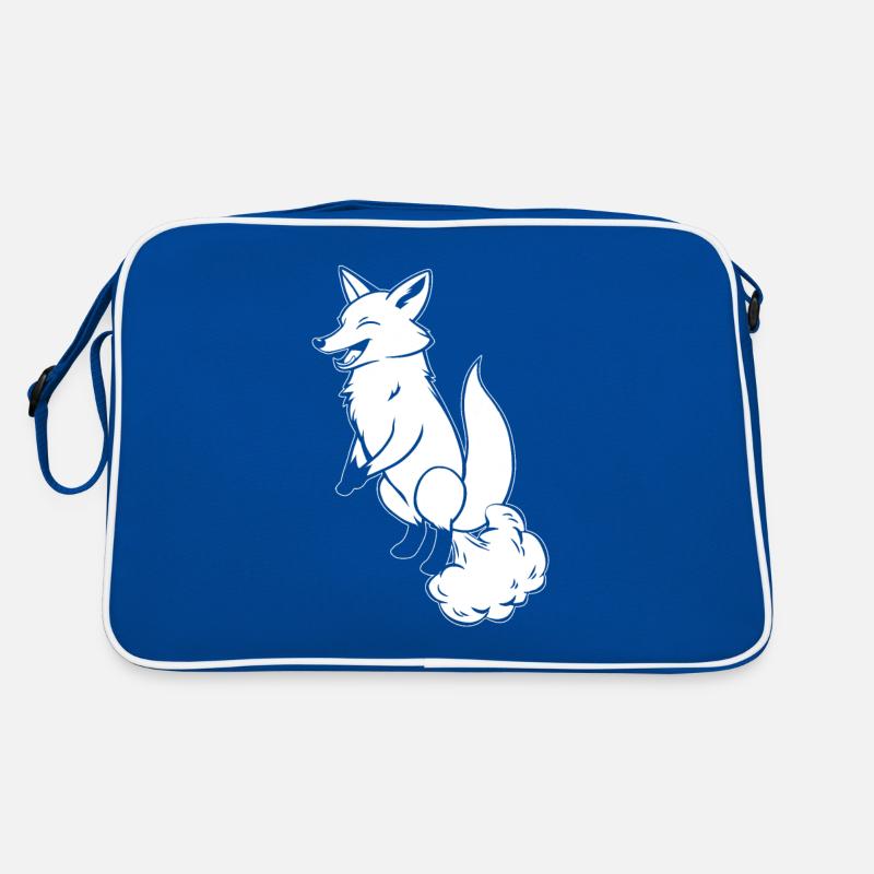 Fuchs Regenbogenfurz Retro Tasche